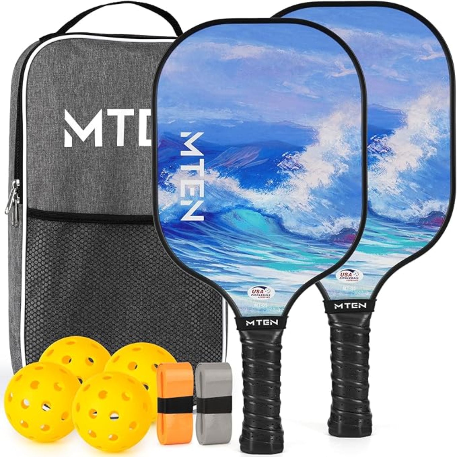 Lettvekts Pickleball-racketsett i glassfiber med baller
