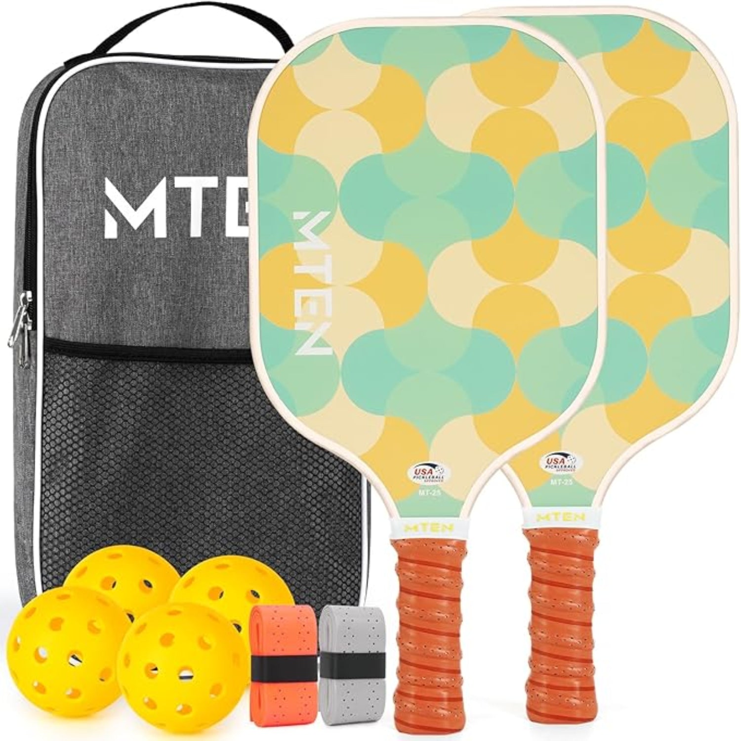 Lettvekts Pickleball-racketsett i glassfiber med baller