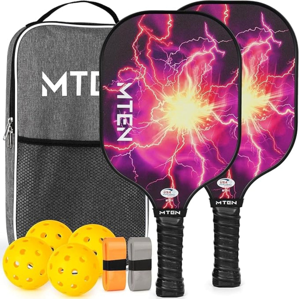 Lettvekts Pickleball-racketsett i glassfiber med baller