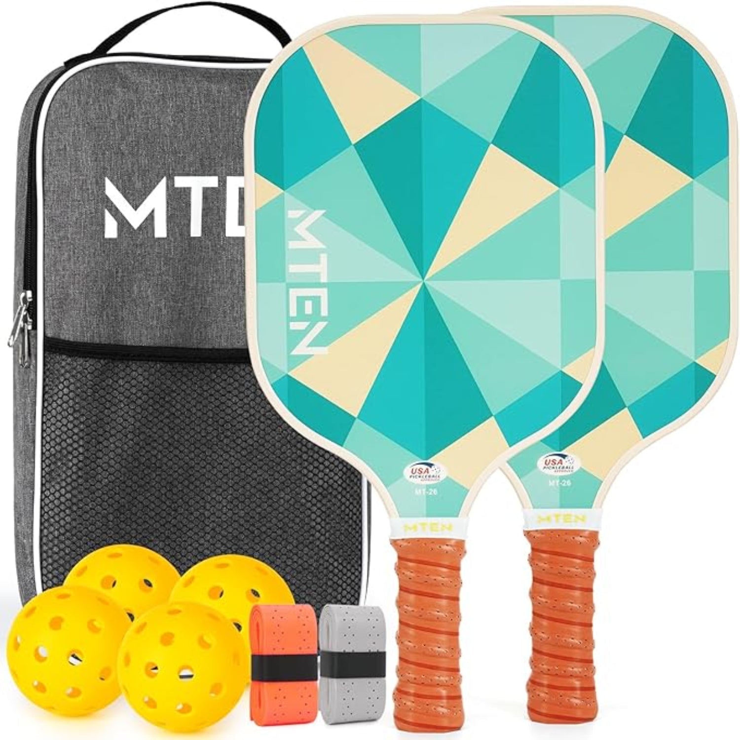 Lettvekts Pickleball-racketsett i glassfiber med baller
