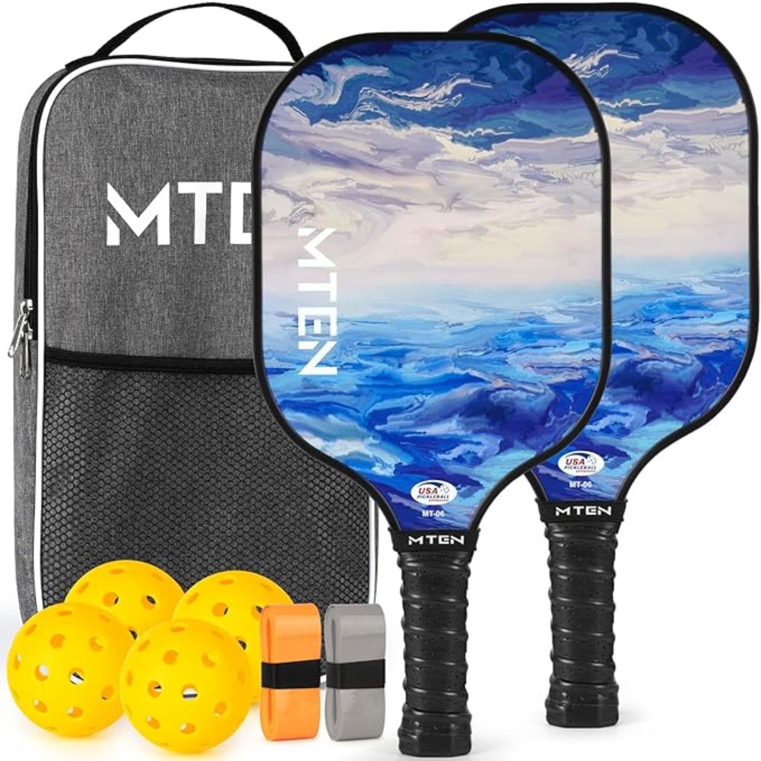 Lettvekts Pickleball-racketsett i glassfiber med baller