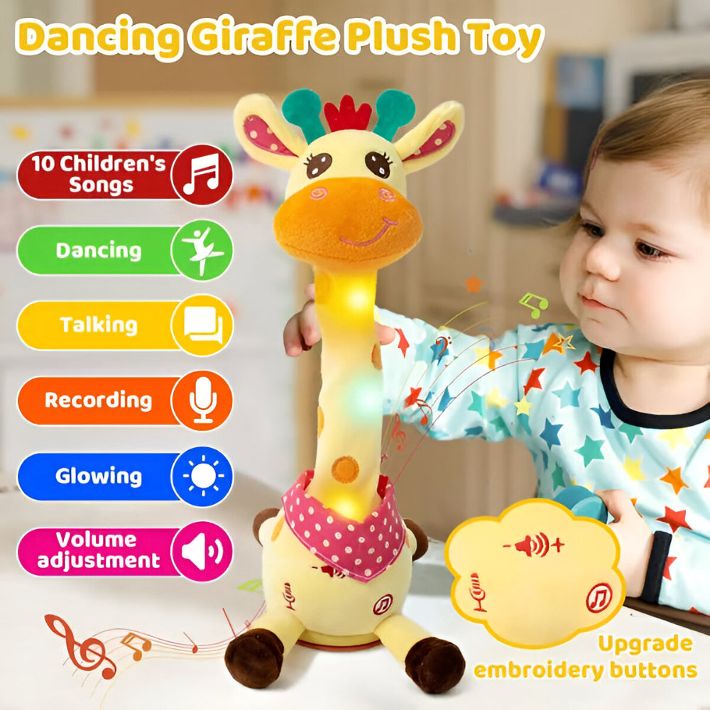Kids Plush Giraffe Sings Interactive Musical Companion