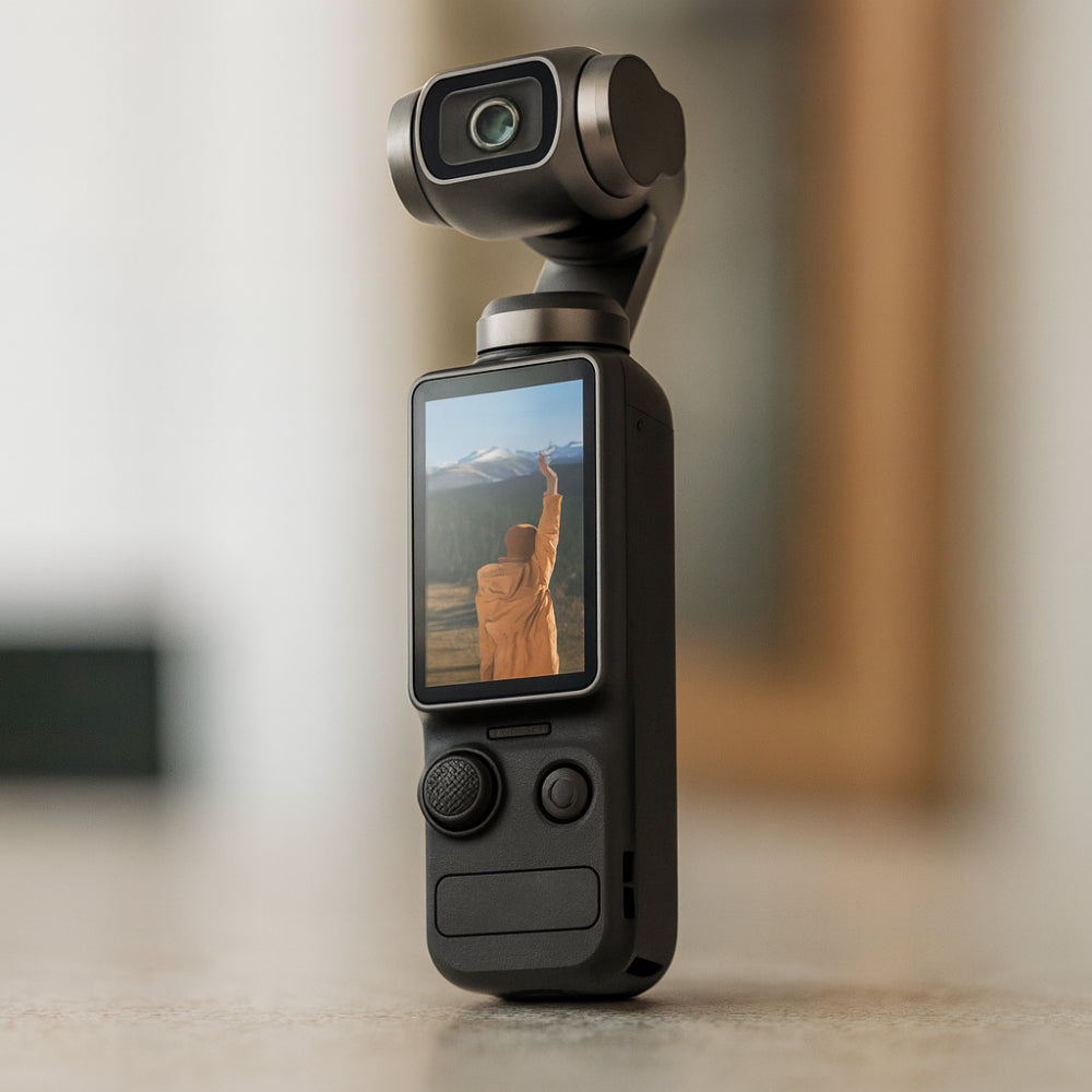 Stabilizzatore Gimbal 4K per Fotocamera Tascabile con Schermo Touch