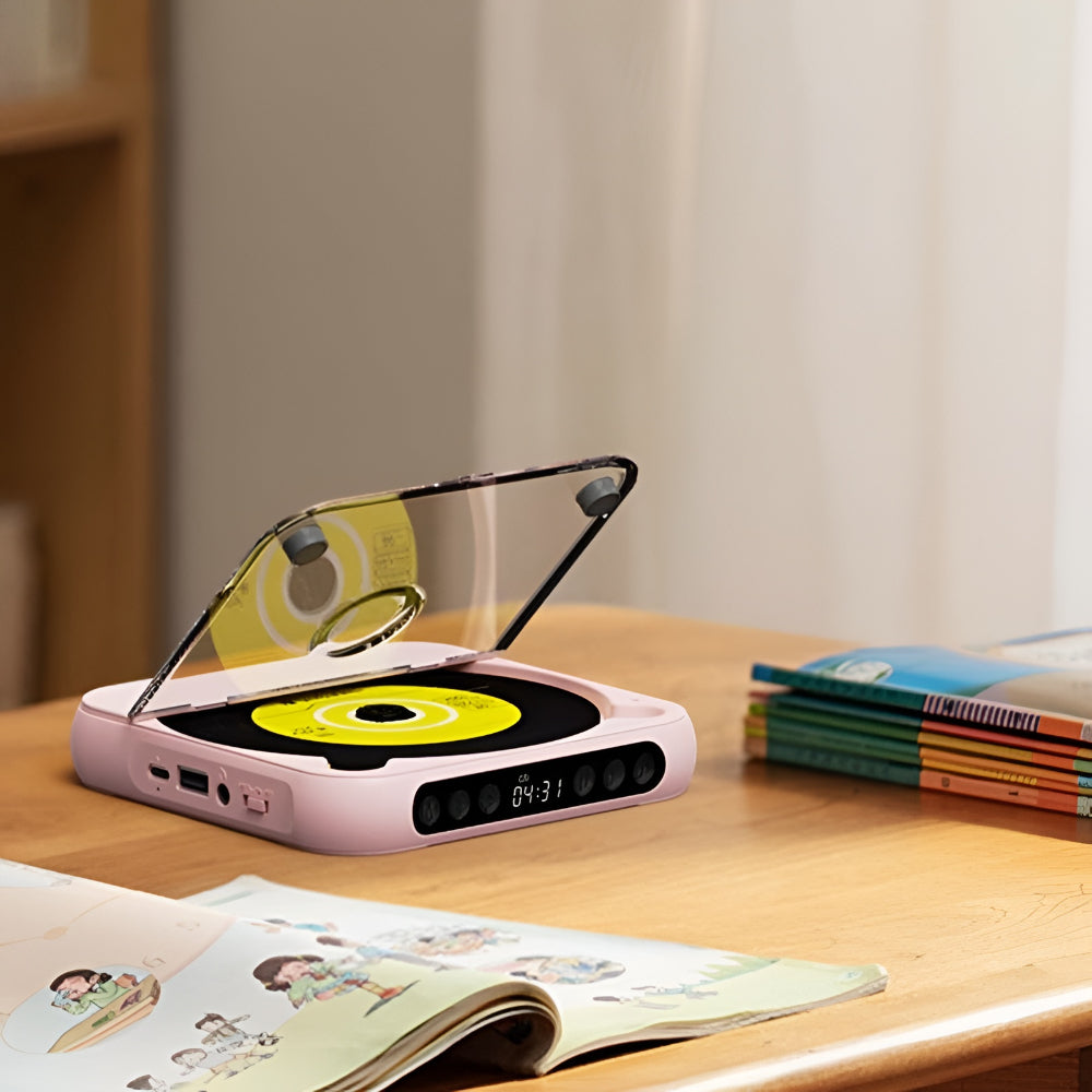 Bluetooth Portable CD Player With Anti Skip And Headphone Jack