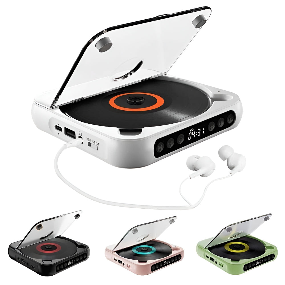 Bluetooth Portable CD Player With Anti Skip And Headphone Jack