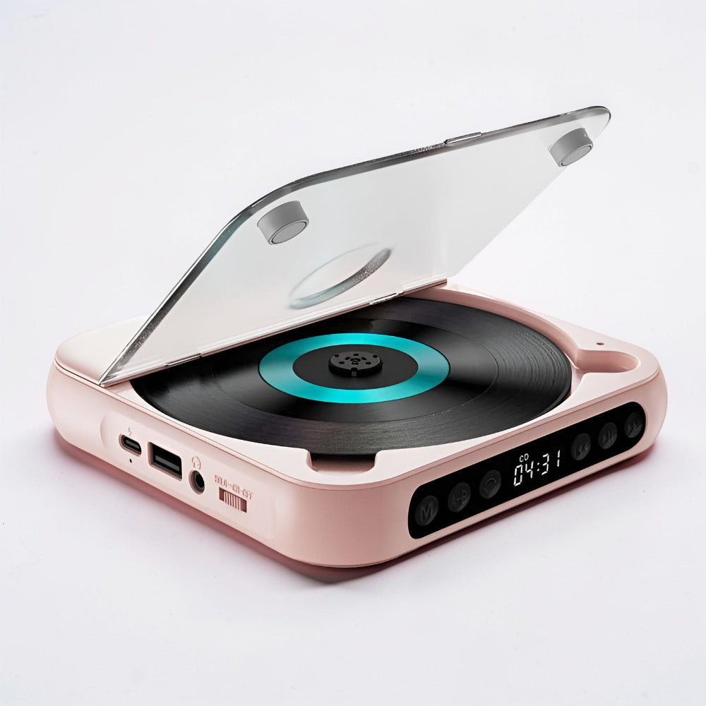 Bluetooth Portable CD Player With Anti Skip And Headphone Jack