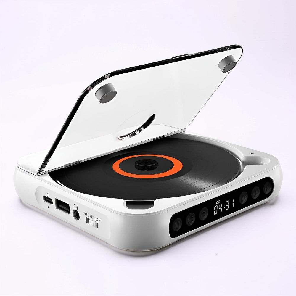 Bluetooth Portable CD Player With Anti Skip And Headphone Jack