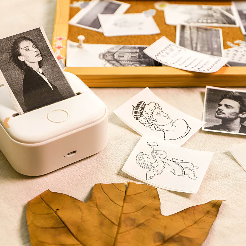 Portable Bluetooth Thermal Printer For Photos And Labels