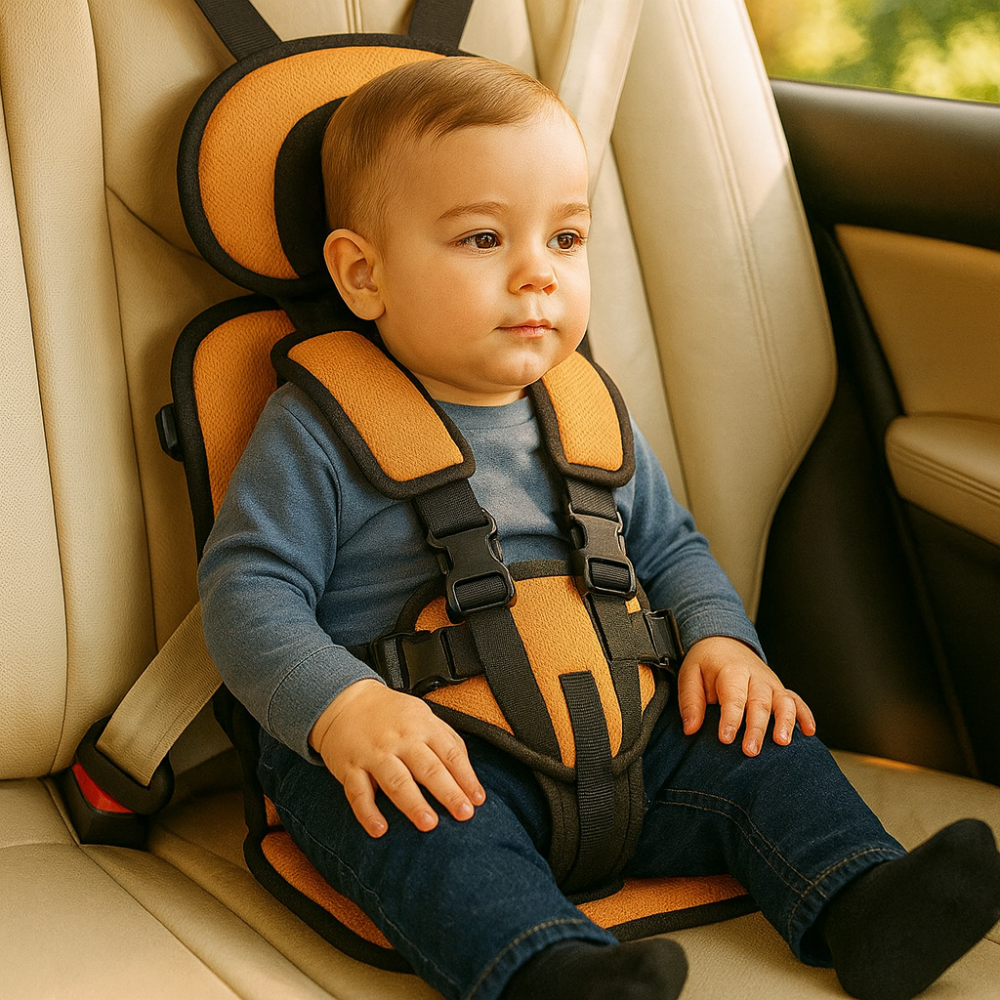 Portable Toddler Car Seat Booster With Travel Harness For Safe Rides