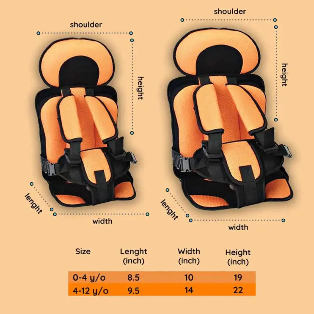 Portable Toddler Car Seat Booster With Travel Harness For Safe Rides