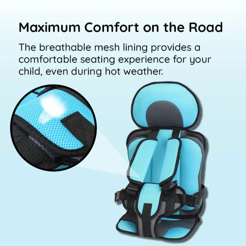 Portable Toddler Car Seat Booster With Travel Harness For Safe Rides