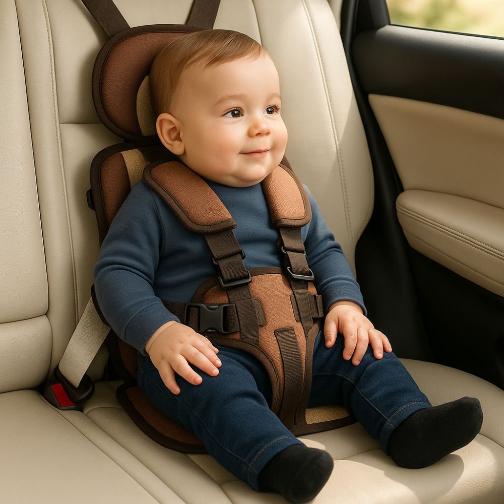 Portable Toddler Car Seat Booster With Travel Harness For Safe Rides