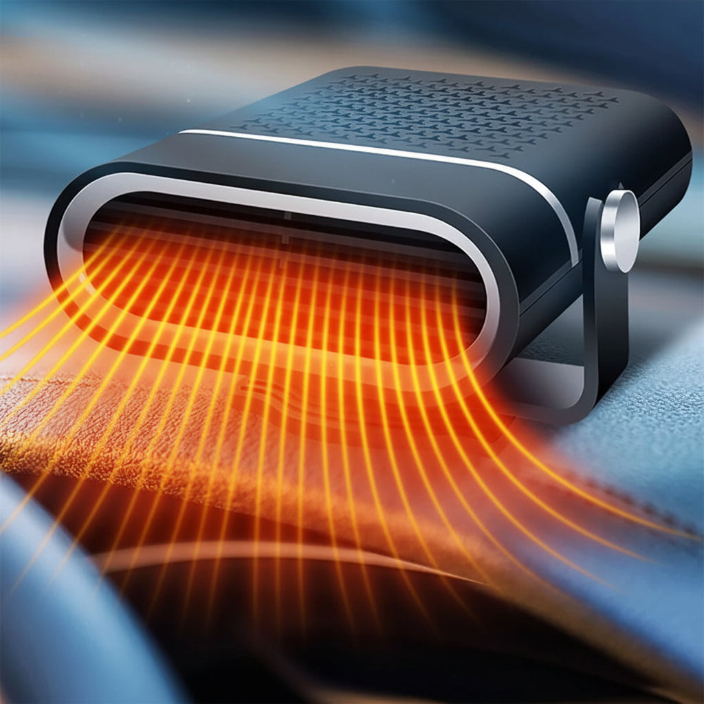 12V přenosný ohřívač do auta s rychlým ohřevem a ventilátorem pro odmrazování
