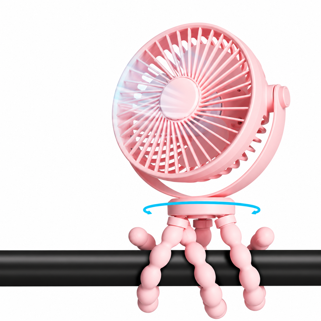 Rechargeable Clip On USB Desk Fan For Portable Cooling