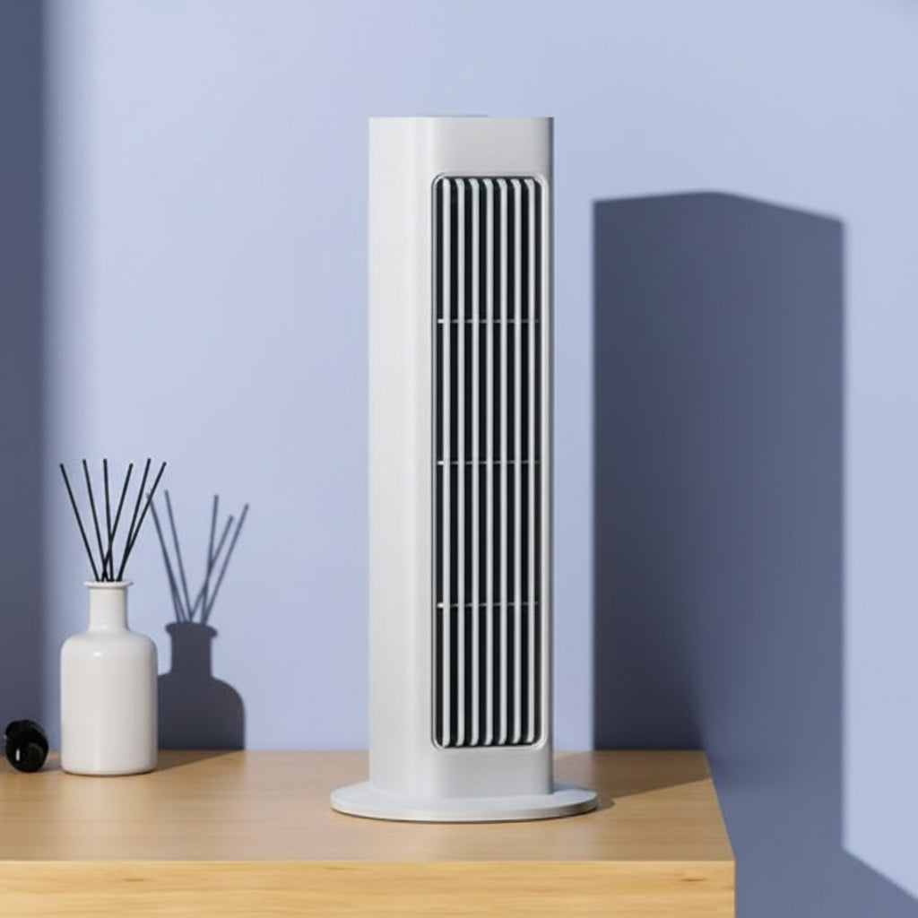 Ventilatore a torre oscillante portatile per raffreddare stanze ovunque