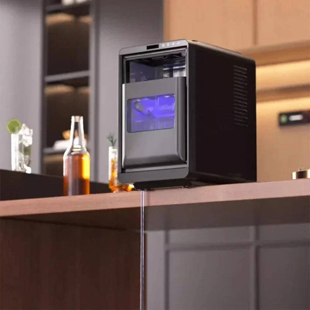 Countertop Ice Maker For Quick Ice On Demand At Home Kitchen