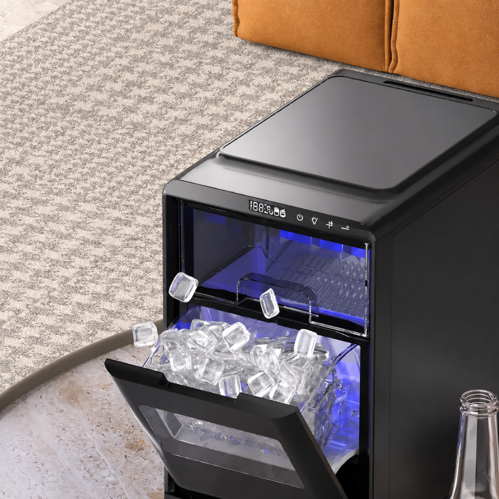 Countertop Ice Maker For Quick Ice On Demand At Home Kitchen
