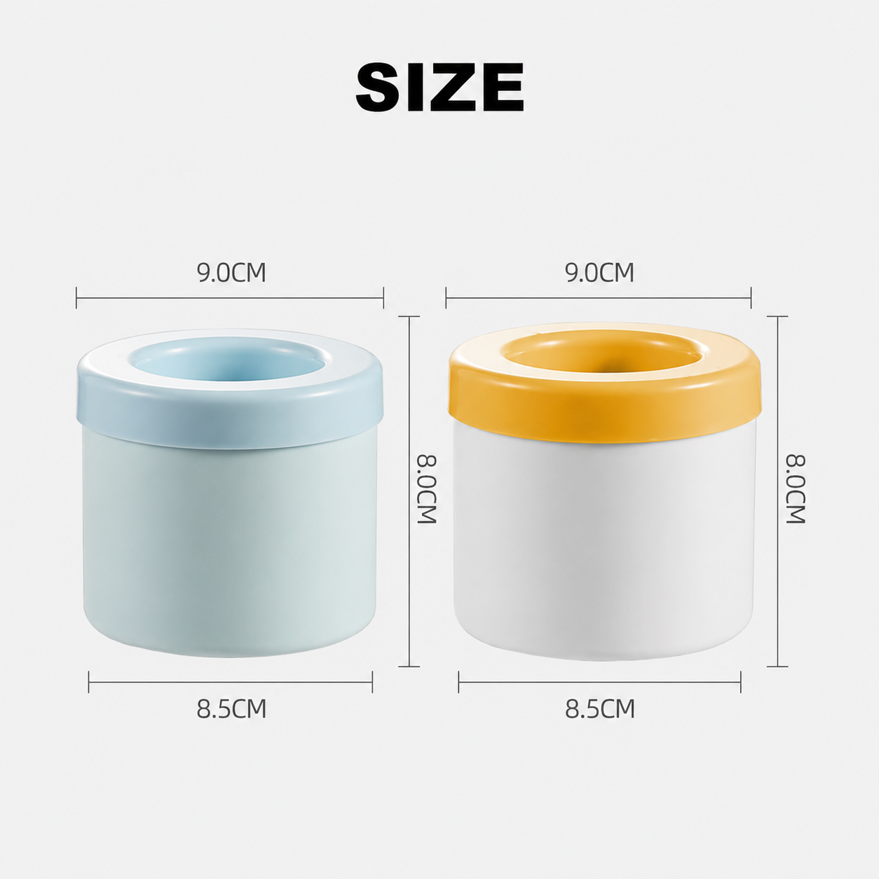 Compact Portable Ice Cube Tray With Lid For Stackable Cubes