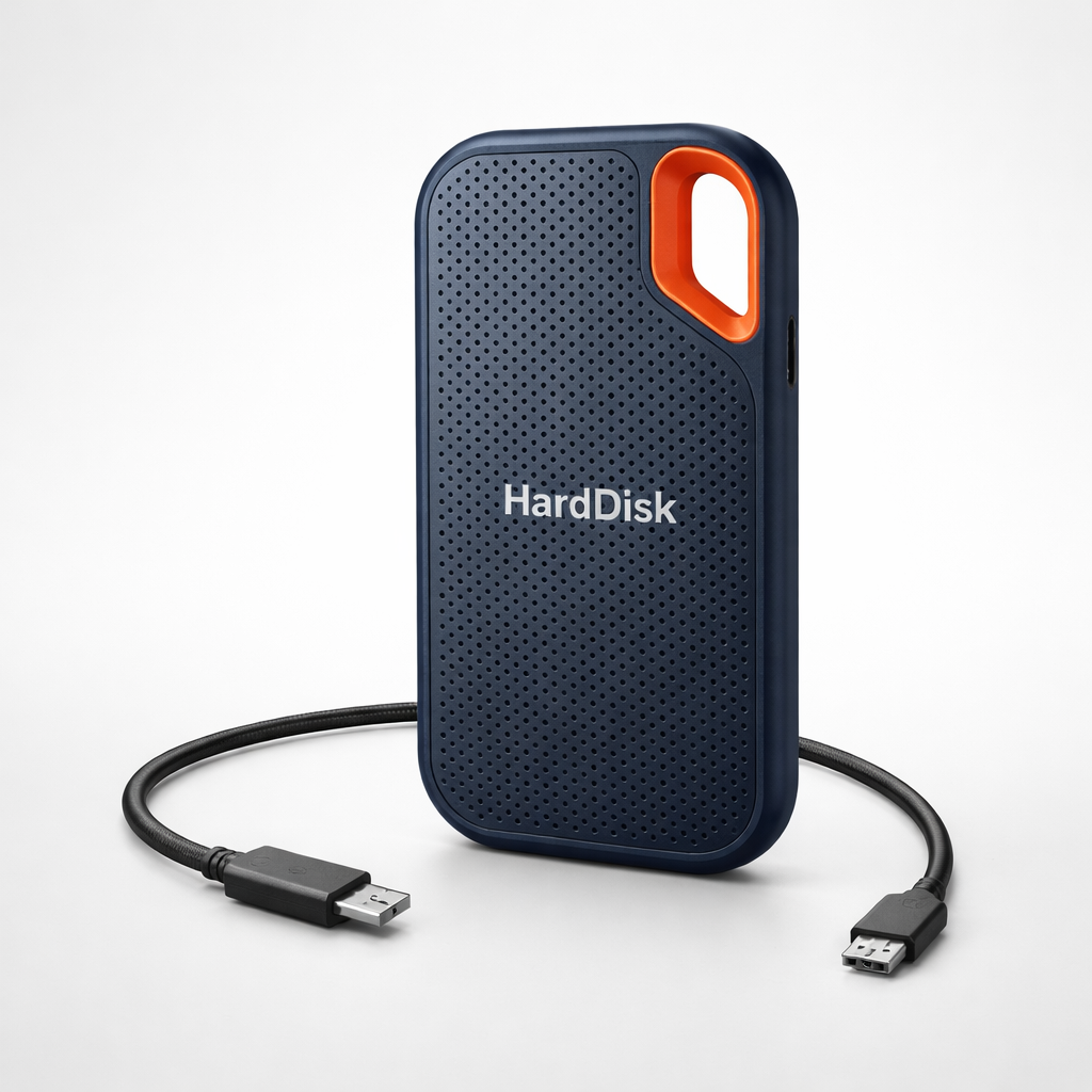 Compact USB-C Portable SSD for Quick Backup and Storage