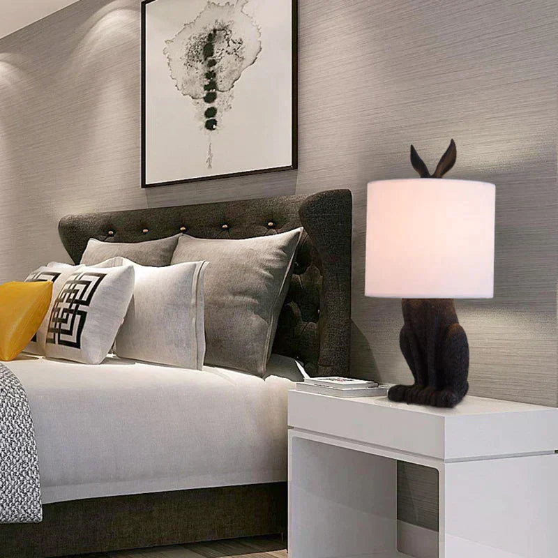 LunaWisp Kaninchen-Maskenlampe Verspielte Skulpturale Leuchte
