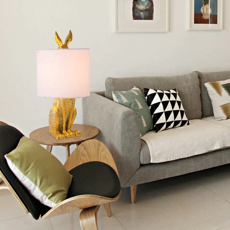 LunaWisp Kaninchen-Maskenlampe Verspielte Skulpturale Leuchte