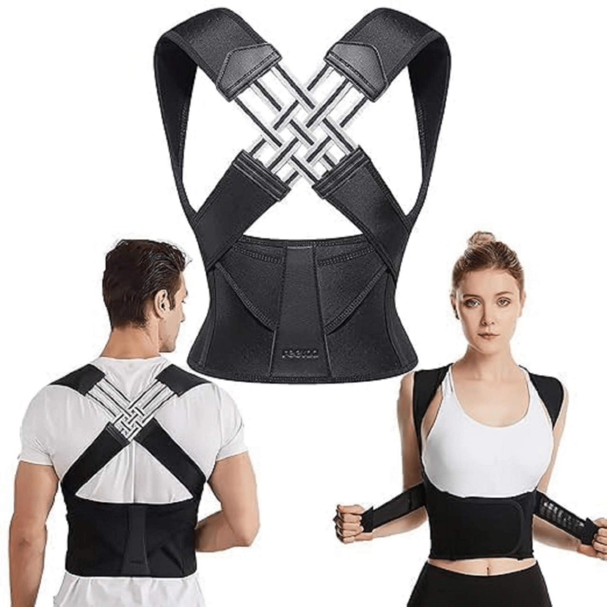 Adjustable Back Brace For Posture Support And Comfort