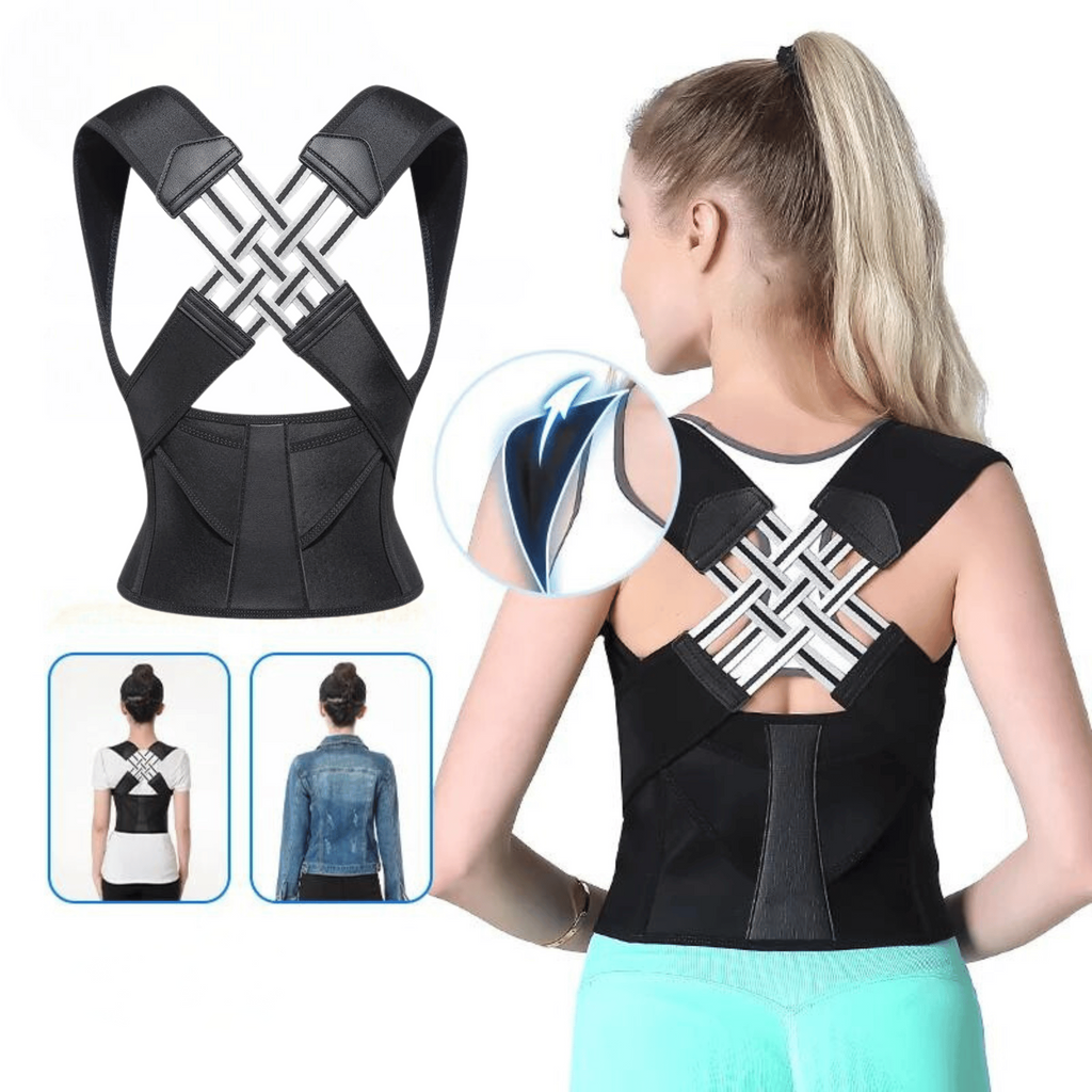 Adjustable Back Brace For Posture Support And Comfort