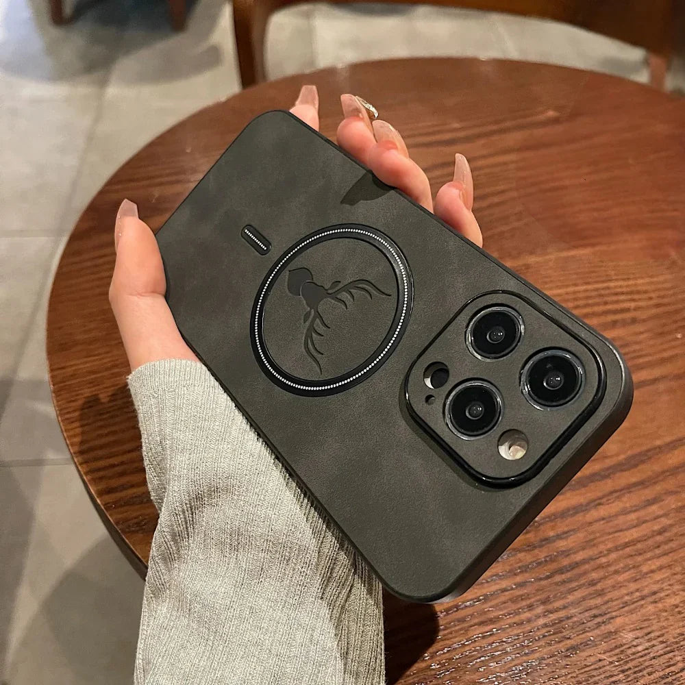 MagSafe teksturert slank mobildeksel for sikkert grep og daglig bruk