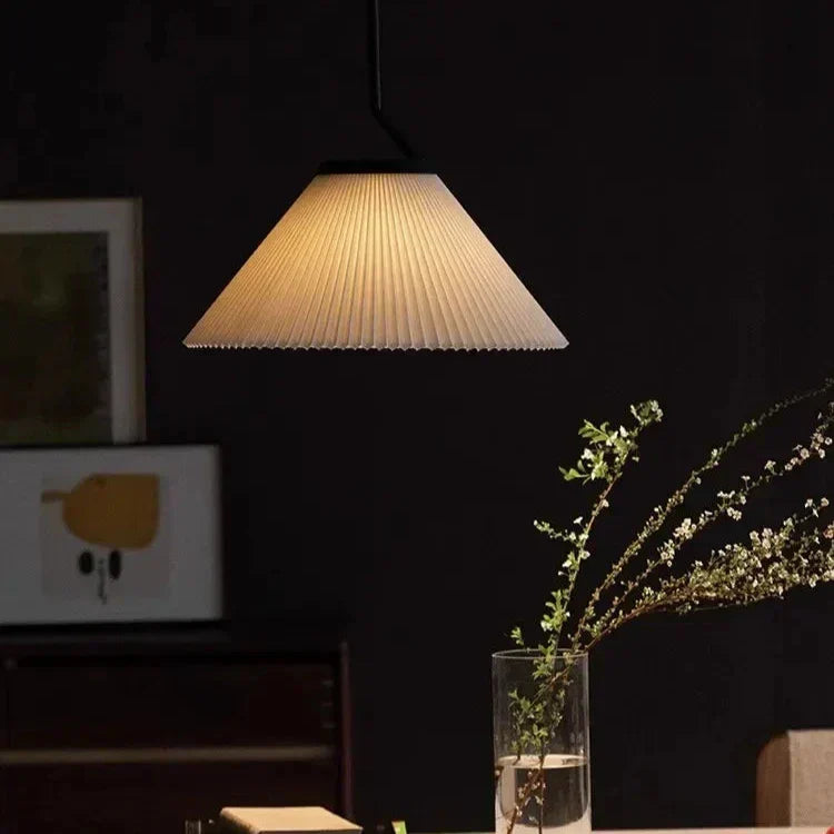 Velora Crème Plissé Hanglamp Met Warm Licht En Zachte Scandinavische Stijl | Snurv