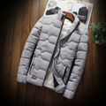 Men's Quilted Jacket With Zipper Pockets For Everyday Wear