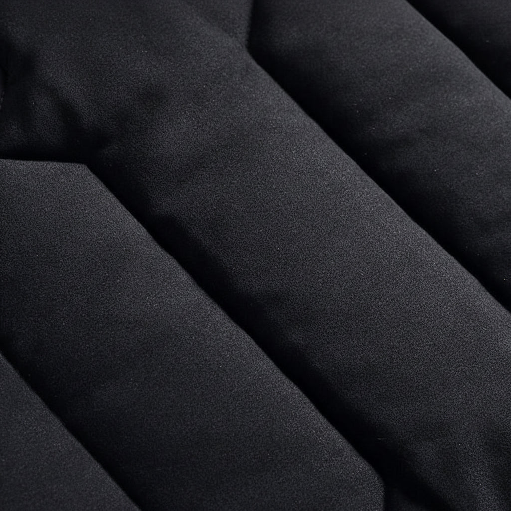 Men's Quilted Jacket With Zipper Pockets For Everyday Wear