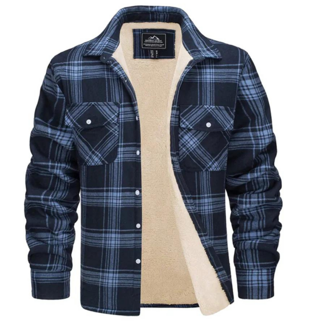 Lyrenox Classic Plaid Jacket With Fleece Lining Style