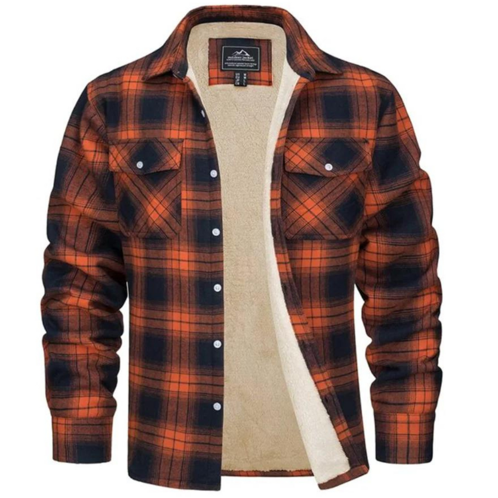 Lyrenox Classic Plaid Jacket With Fleece Lining Style