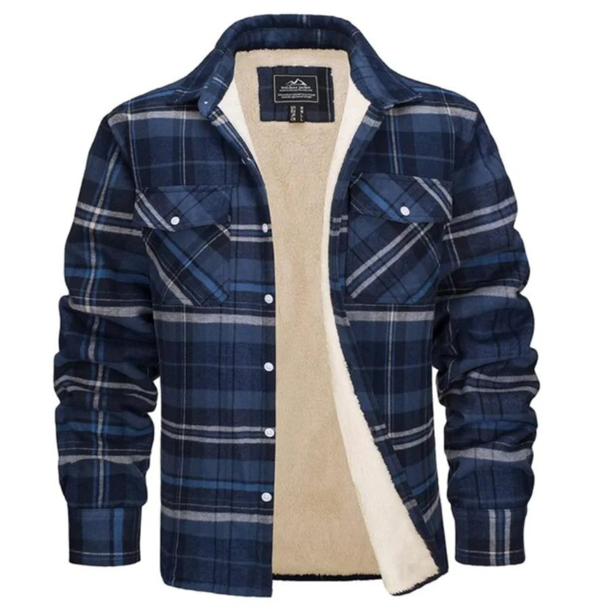 Lyrenox Classic Plaid Jacket With Fleece Lining Style