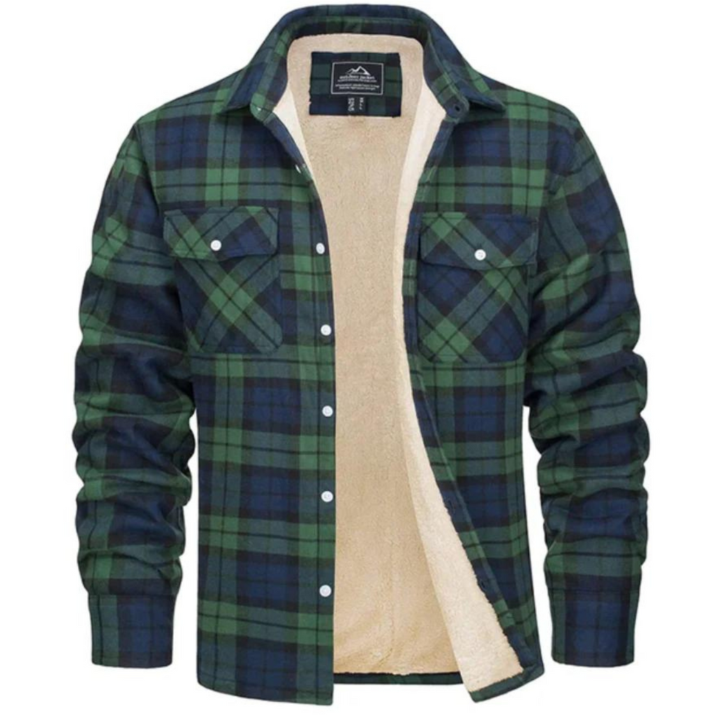 Lyrenox Classic Plaid Jacket With Fleece Lining Style