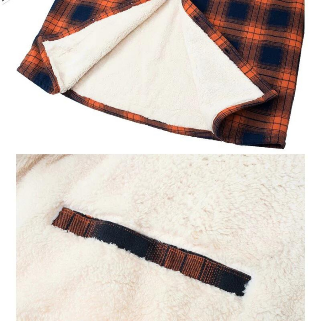 Lyrenox Classic Plaid Jacket With Fleece Lining Style