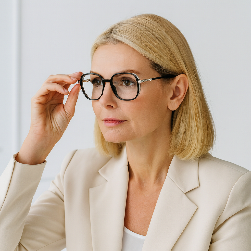 Progressive Reading Glasses With Lightweight Frame That Block Blue Light