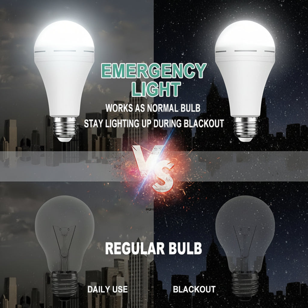 مصباح LED قابل لإعادة الشحن للإضاءة الطارئة والاستخدام اليومي