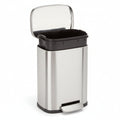 Compact Stainless Steel Bathroom Trash Can With Soft Close Pedal