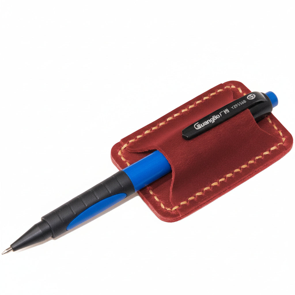 Accessorio portapenne con clip per diario in pelle pieno fiore