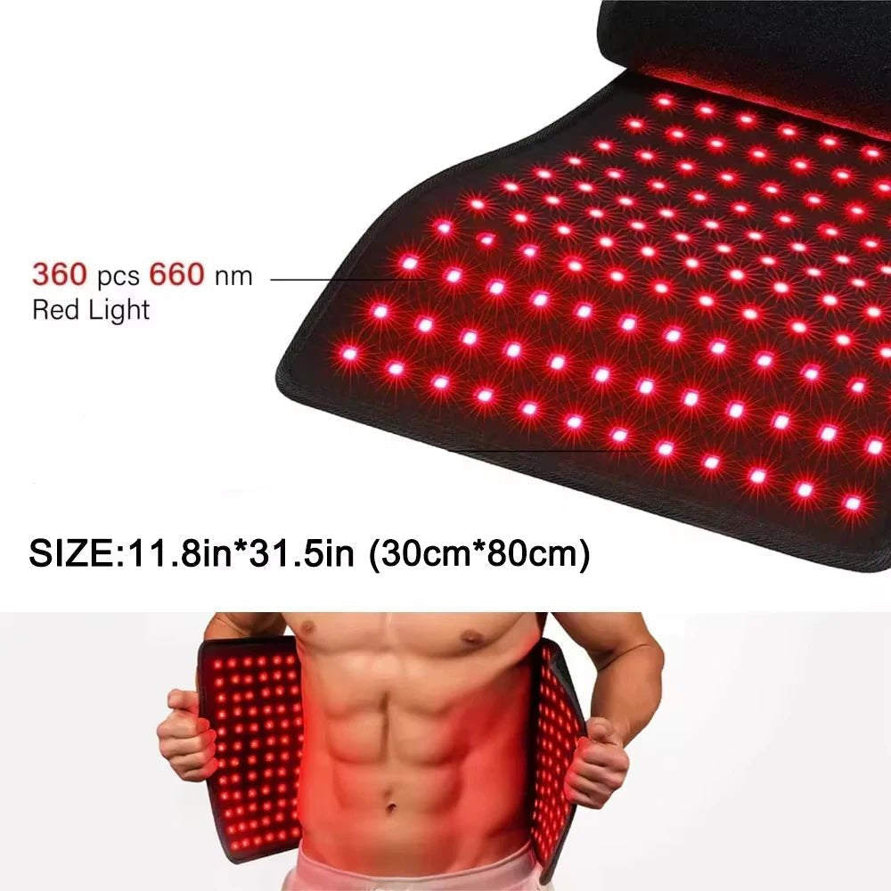 TranquilGlow Red Light Therapy Heating Pad For Deep Muscle Relaxation