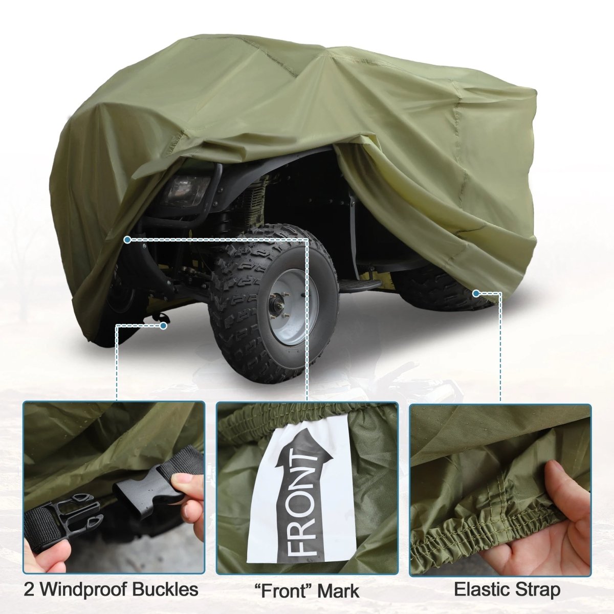 ApexGuard Wetterfeste ATV-Abdeckung mit UV-Schutz