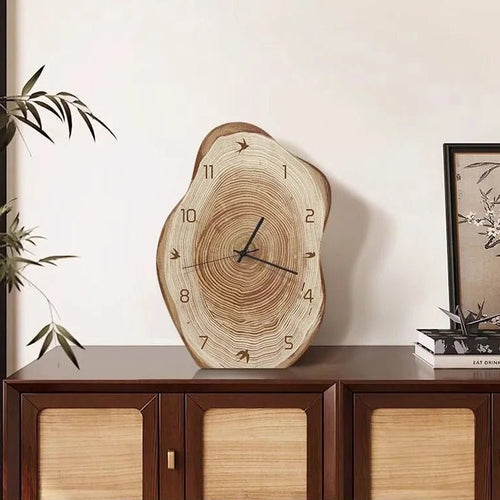 Reloj de Pared Moderno AuroraLoop en Forma de Anillo Irregular para Cualquier Habitación