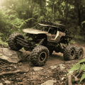 TerraBeast 6WD RC Monster Truck With LED Lights, 52 km/h Top Speed For Offroad Fun