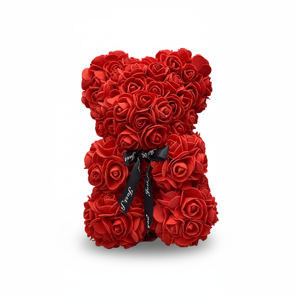 Lovely Foam Rose Teddy Bear Gift For Romantic Home Decor