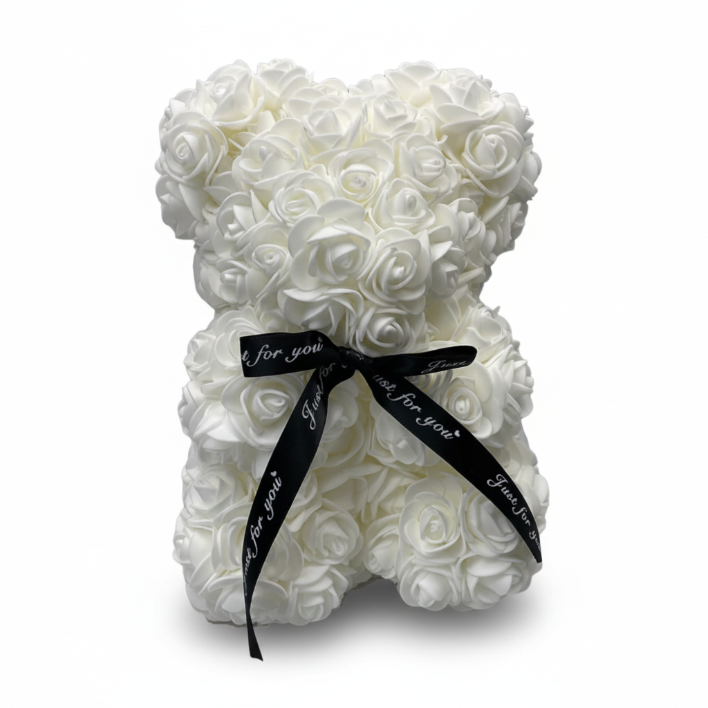 Lovely Foam Rose Teddy Bear Gift For Romantic Home Decor