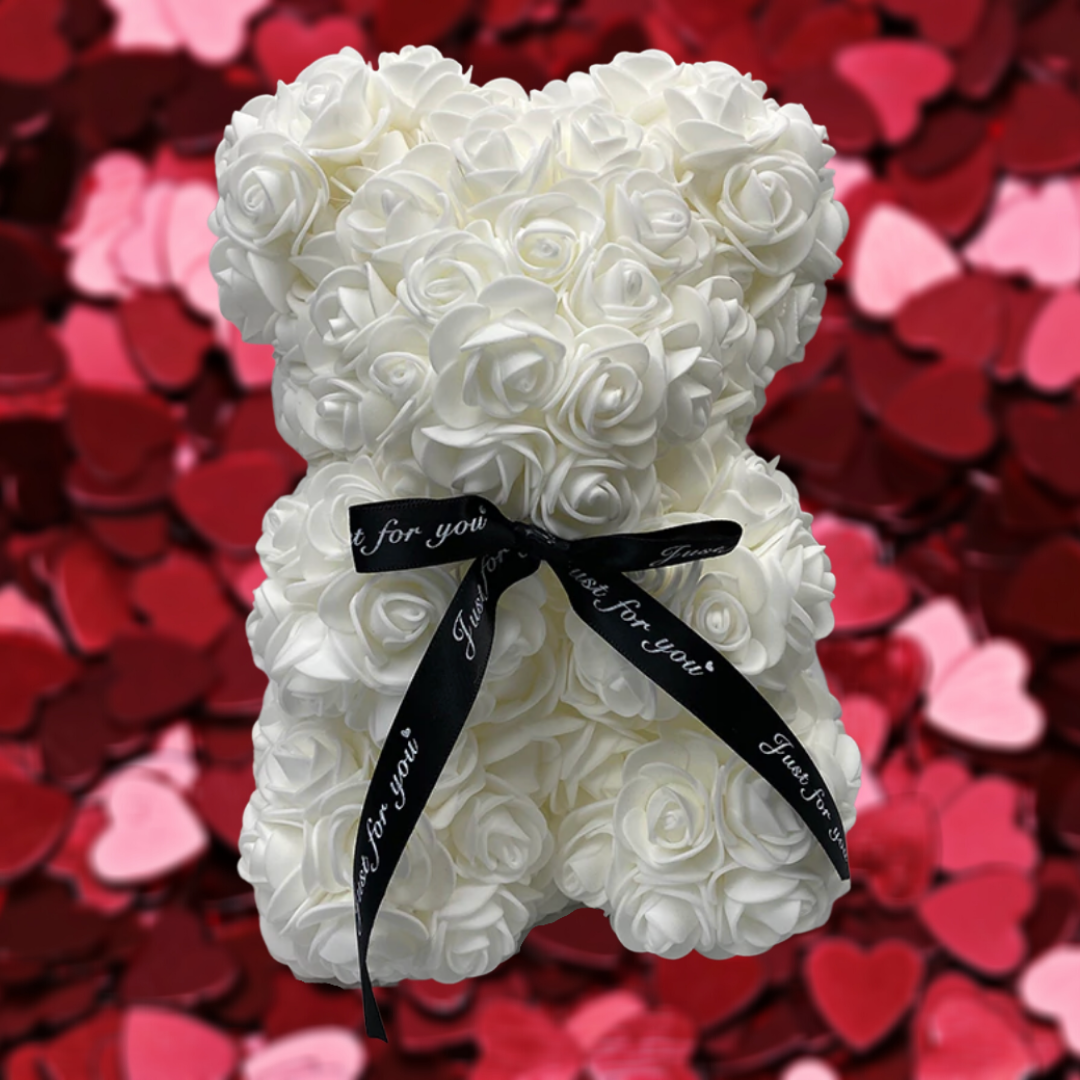 Lovely Foam Rose Teddy Bear Gift For Romantic Home Decor