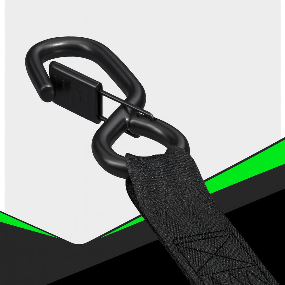 Ratchet Straps Cargo Tie Down Set With Retractable Hooks Heavy Duty