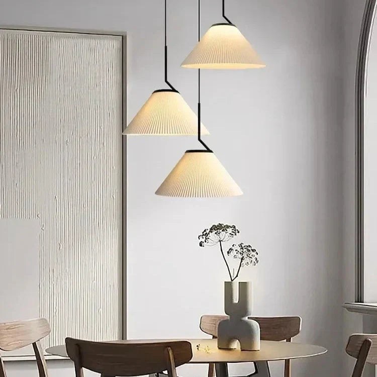 Velora Crème Plissé Hanglamp Met Warm Licht En Zachte Scandinavische Stijl | Snurv