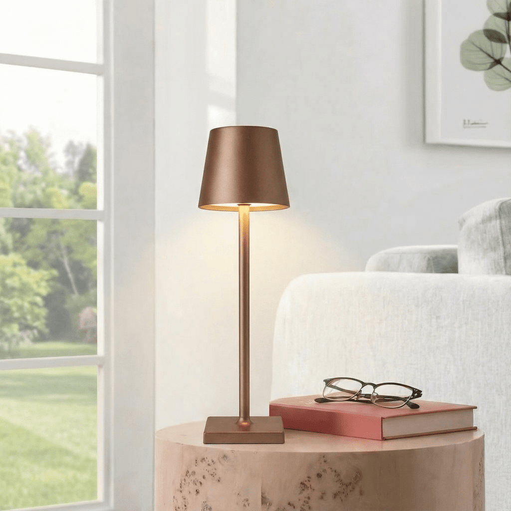 Uppladdningsbar LED-bordslampa med touchkontroll, dimbar, 15 tum | Rosalyssa